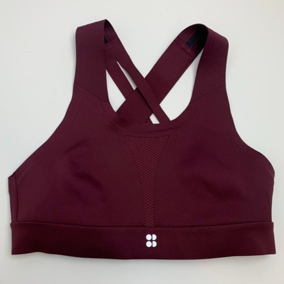NWOT Sweaty Betty Maroon All Train Sports Bra - Picture 3 of 8